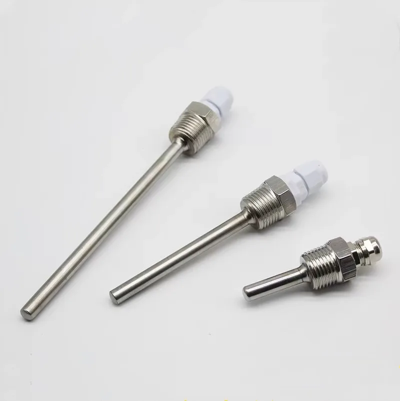 Stainless Steel Solar Water Heater Temperature Sensor Housing Probe Blind Tube G1/2 Waterproof Protective Sleeve for Water Tank