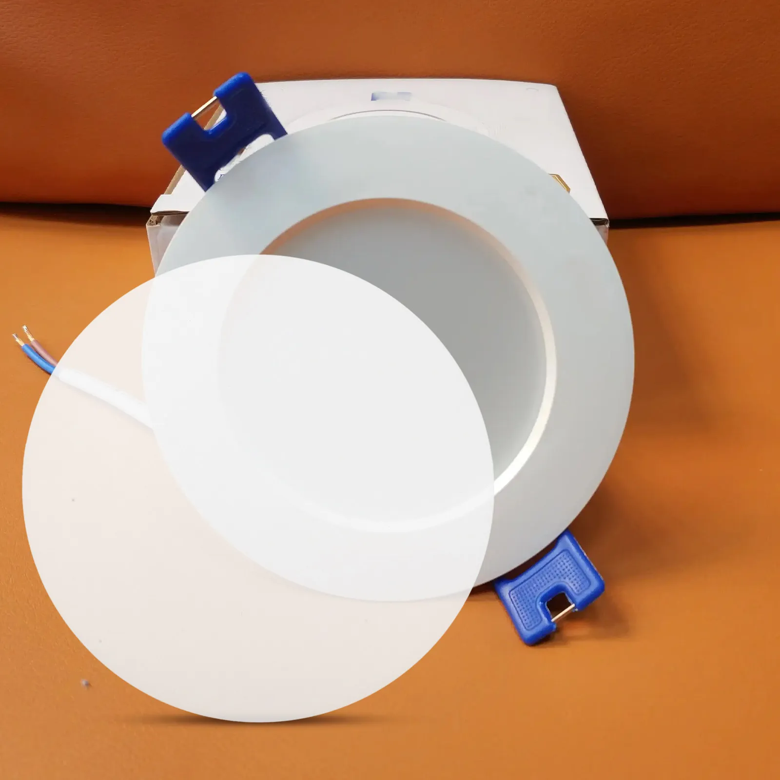 8Pcs Round Light Diffuser Cover Pc Material Soft Glare-Free Ceiling Lamp Shade Diffuser Disc Smooth Uniform Brightness LED Lamp