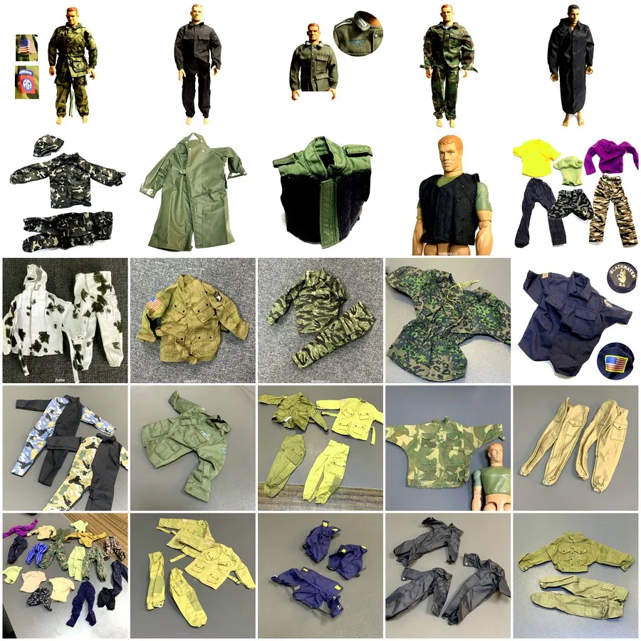 1:6 Scale WWII US Camo Jacket Trousers Smocks Clothes Uniforms Fits For 12'' Ultimate Soldier GI Joe Military Accessory Toys