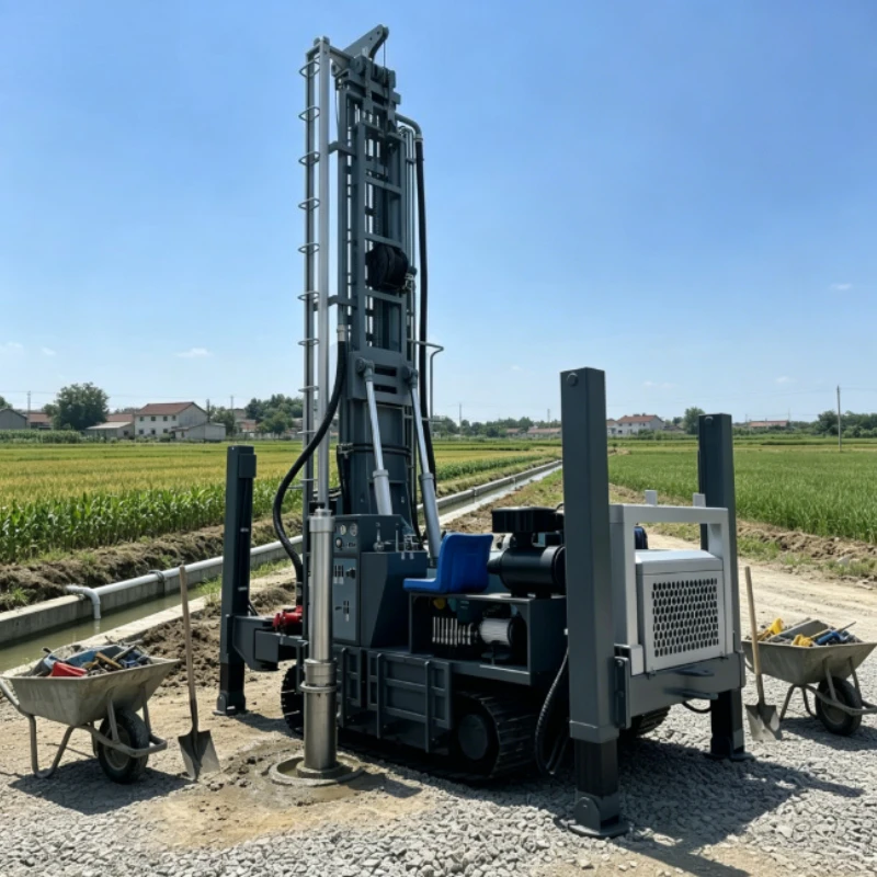 Customized Water Well Drilling Rig Full Automatic Trailer Mounted Ultrasonic Diesel Engine Water Well Drilling Rig