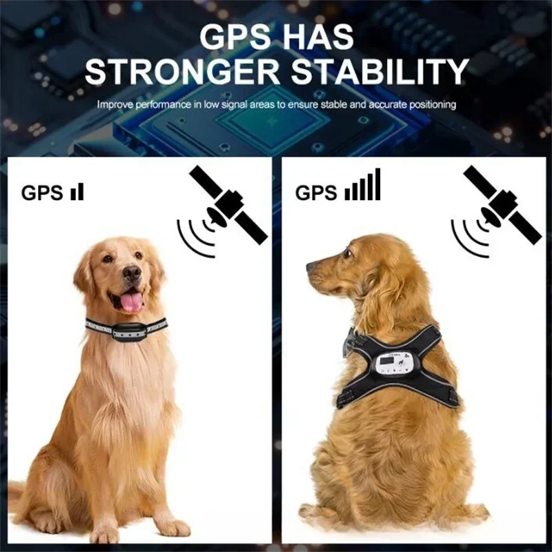 New Arrival Invisible Electric GPS Wireless Dog Fence, Outdoor 1000ft Smart Dog Park Surrounded GPS Training System Waterproof