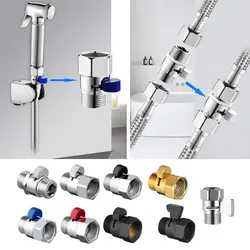 Shower Diverter Valve Solid Brass Shut Off Valve for Bidet Sprayer or Shower Head Bath Water Tap Accessory