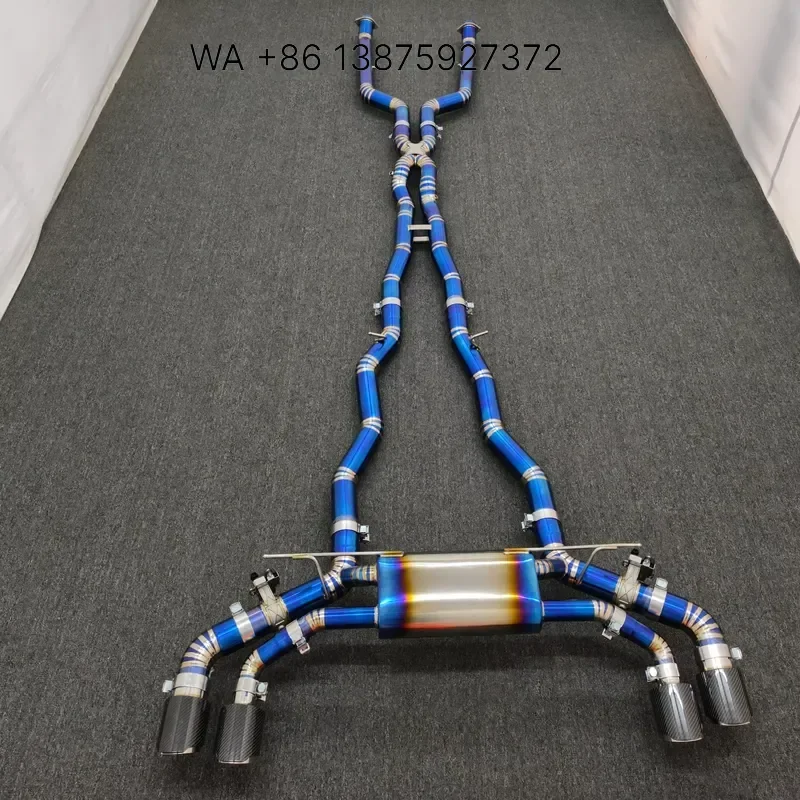 Wmwmnu Titanium Burnt Blue Mid Rear Exhaust System with for M5 G90 4.4T 2025+
