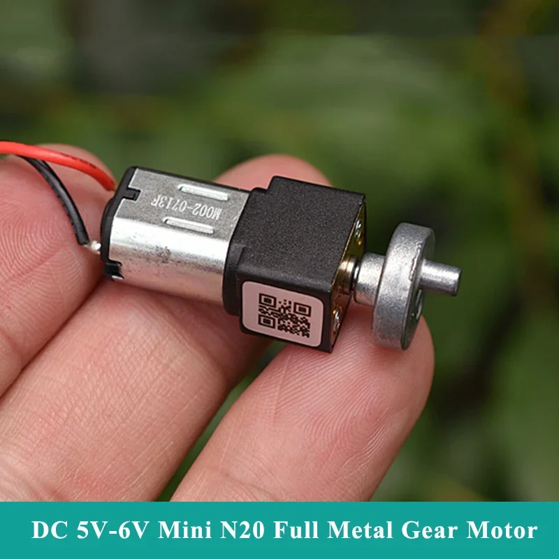 

Micro N20 Full Metal Gearbox Gear Motor Metal Swing Arm DC5V 6V 82RPM Slow Speed Mini Reduction Geared Motor DIY Electronic Lock