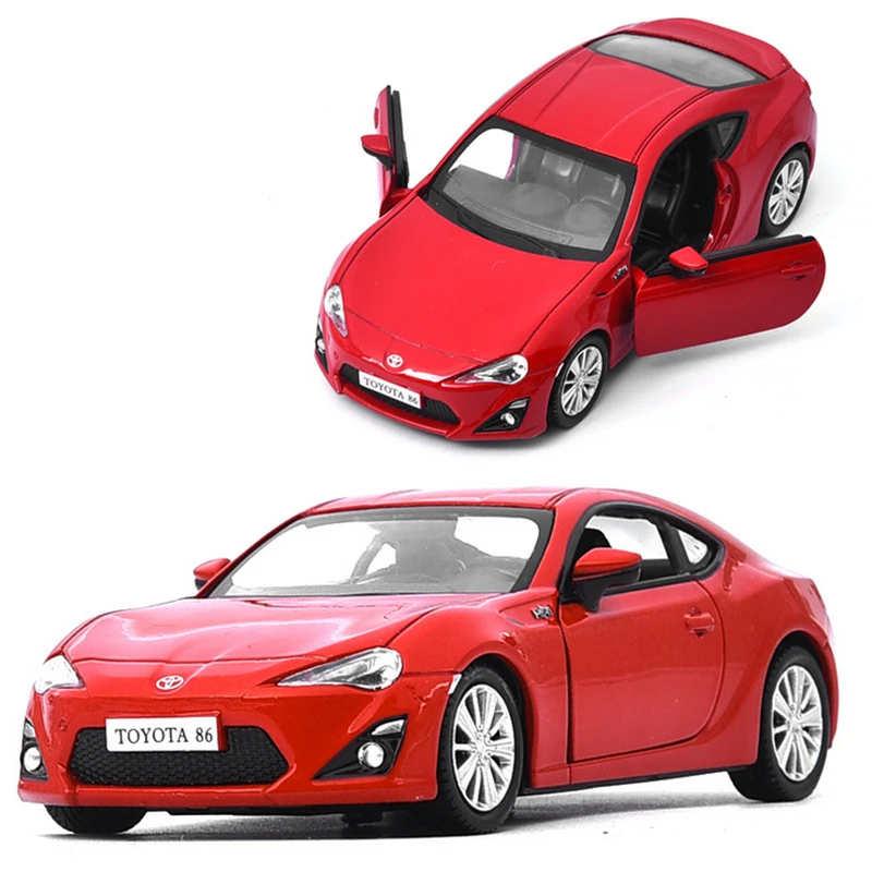 Coche deportivo clásico de aleación, vehículo de juguete de Metal fundido a presión, colección de modelos de coche, regalo de alta simulación, 1:36, TOYOTA 86, nuevo