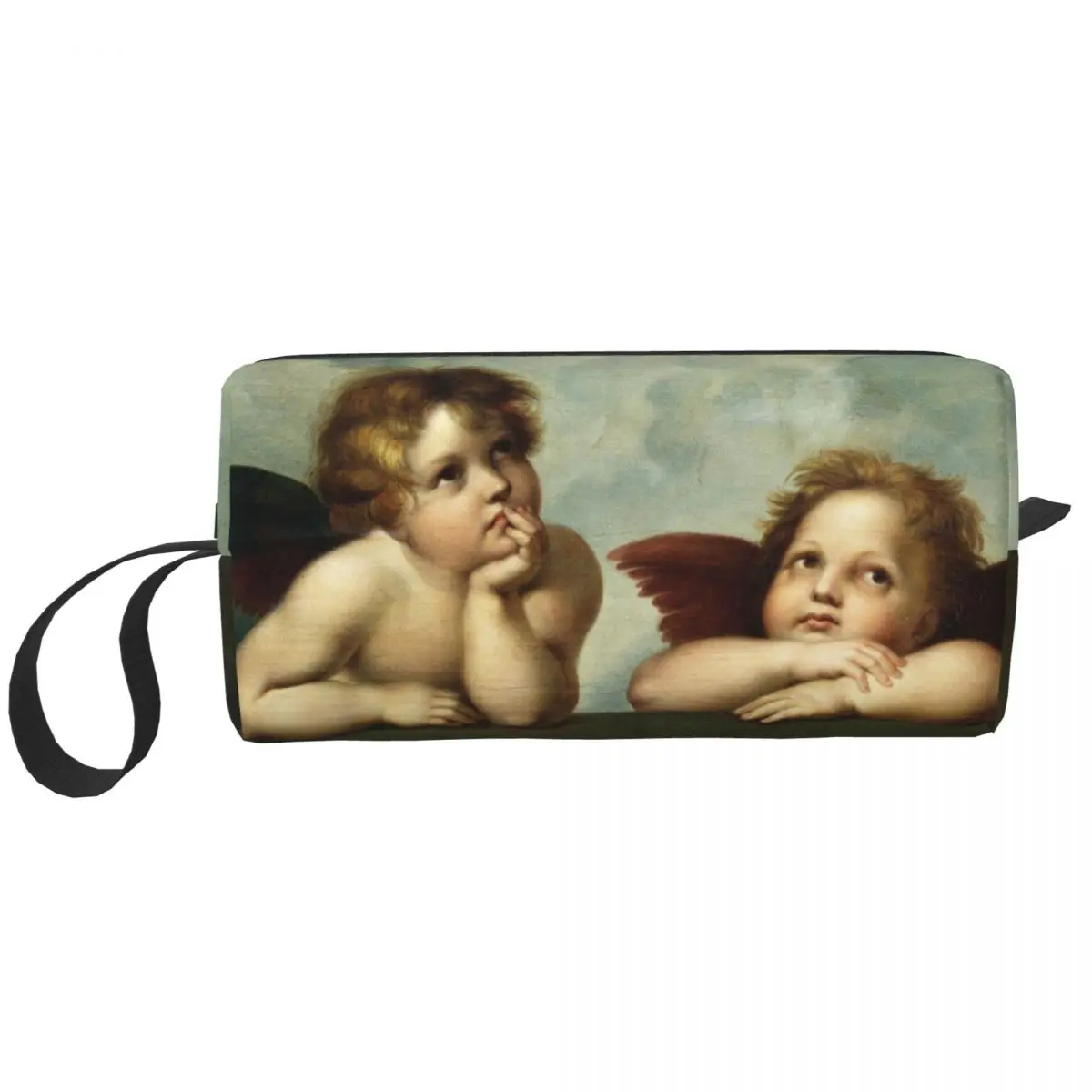 Travel Vintage Aesthetic Renaissance Angels Toiletry Bag Cherub Wings Cosmetic Makeup Organizer Beauty Storage Dopp Kit Case