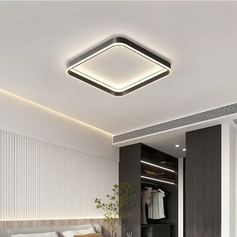 Modern LED Ceiling Lamp Chandelier for Living Dining Room Study Bedroom Aisle Balcony Remote Control Home Decor Lighting Fixture