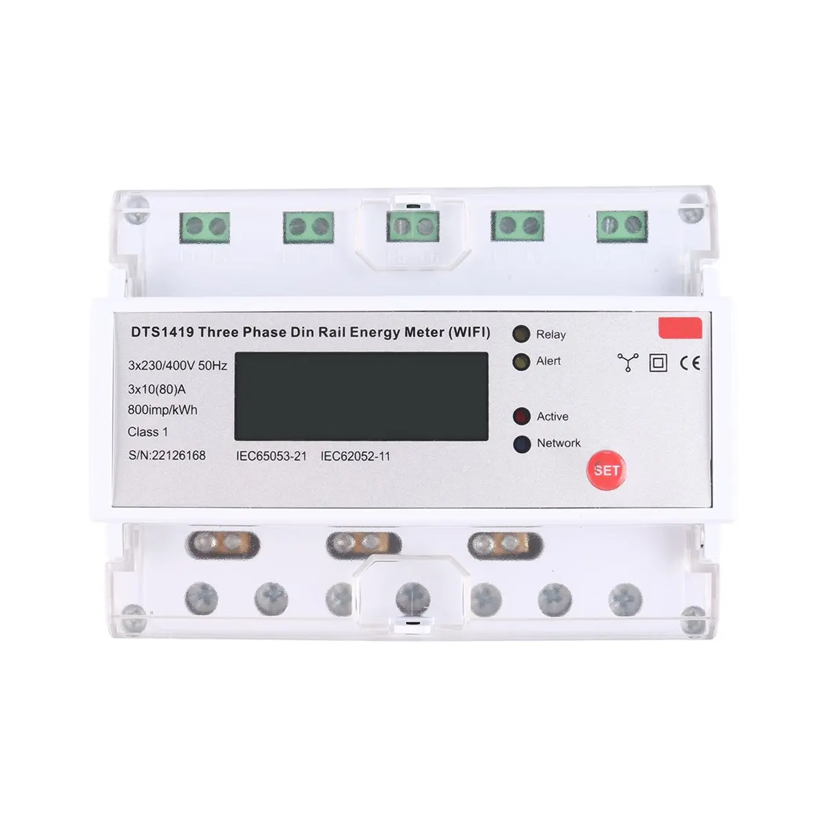 Smart Electricity Meter WIFI Remote Prepaid Electricity Meter Multifunctional 3-Phase Rail Type Home Rlectricity Meter