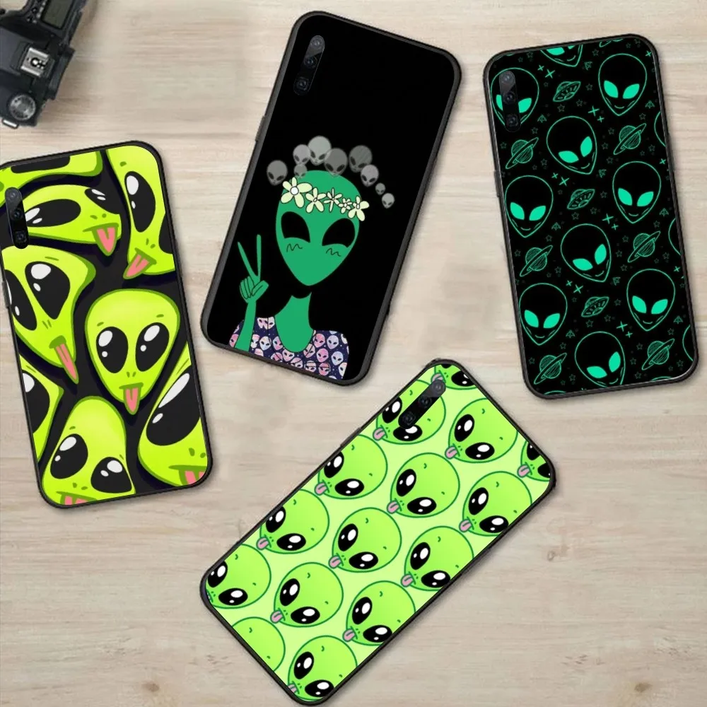 Модный чехол Alien для мобильного телефона Huawei P50 P40 P30 Pro Lite P Smart 2021 2019 Magic 3, черный мягкий чехол для телефона