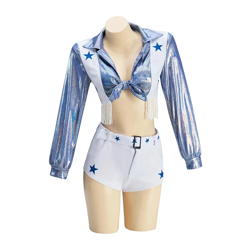 

Dallas Cowboys Cheerleader Women Star Sexy High School Football Cheerleaders Girl Cosplay Costume Sports Uniform Outfit