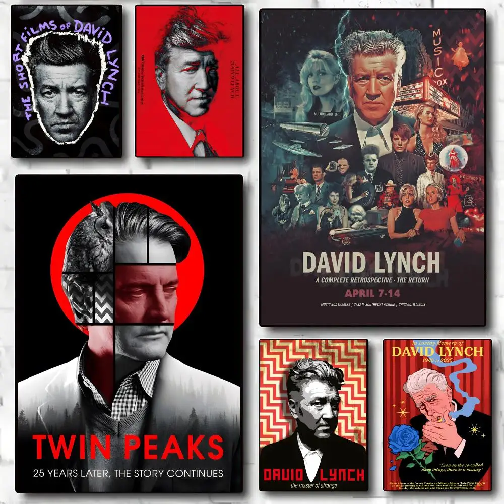 Legendary Famous Director D-David Lynch Poster Decorative Wall Art Stickers Mural For Home Living Room Hallway Decor Gift