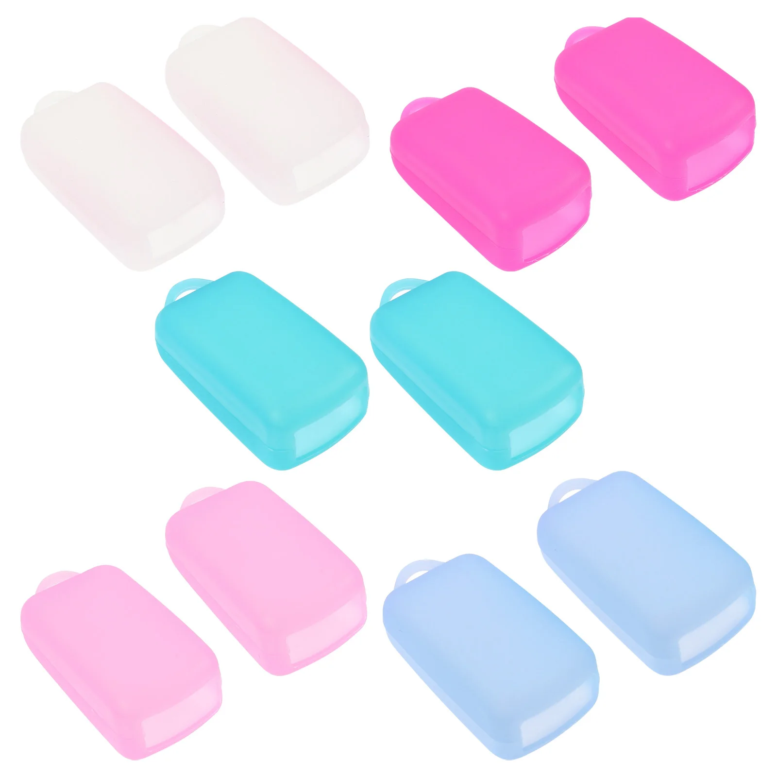 10Pcs Toothbrush Covers Silicone Protective Travel Caps Portable Dustproof Toothbrush Head Covers Cover Travel Case