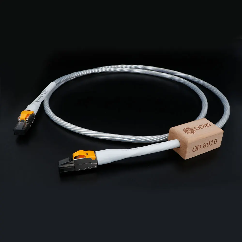 

HiFi Nordost ODIN Ethernet Cable Cat8 Speed Lan Cable RJ45 Network Patch Cable with high purity Silver Plated conductor