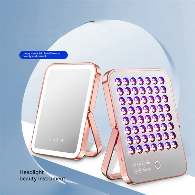 

Multi-Function Row Of Lights Beauty Instrument Makeups Mirror Full Body Acne Removing Brightening Spectrometer US Plug