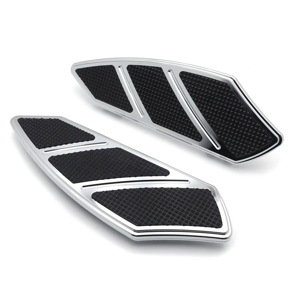

Groove Front FootBoard Floorboard For Harley Davidson Rider Touring Softail 1984-2015 Chrome Aftermarket Motorcycle Parts