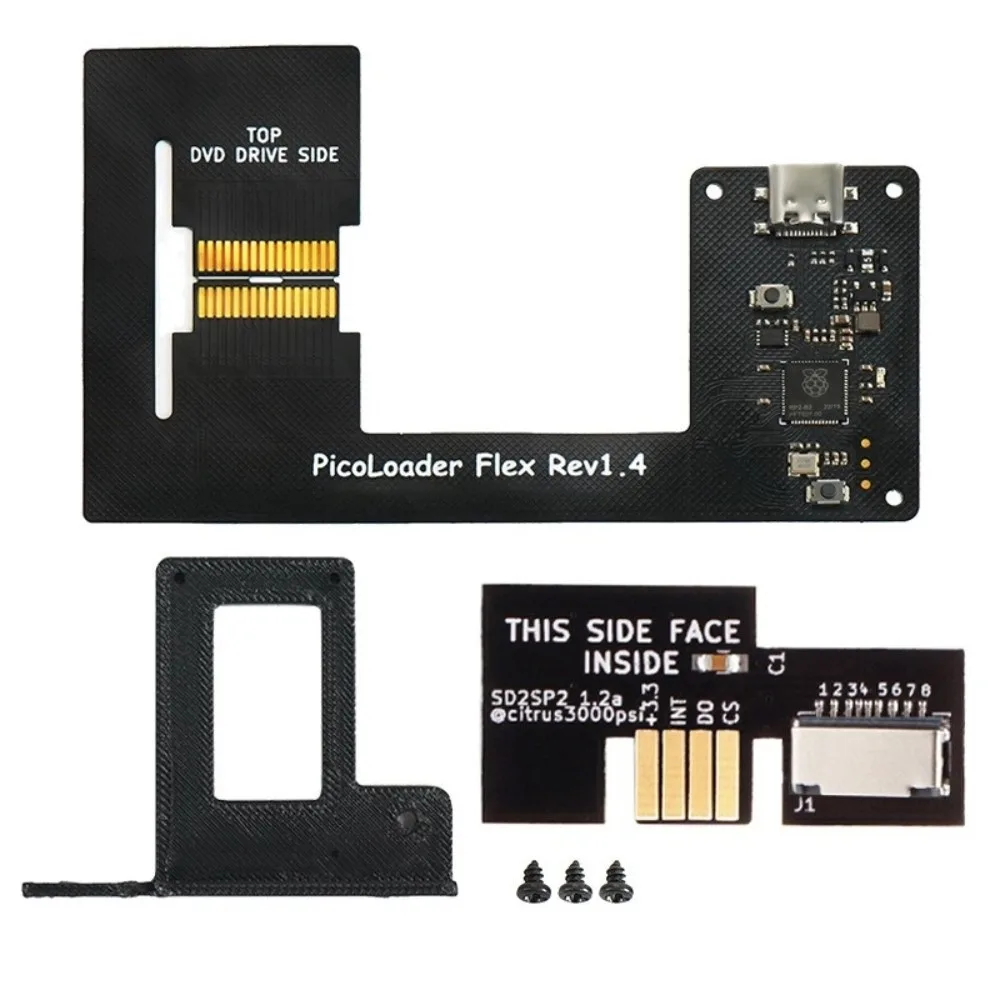 على أساس RP2040 Picoloader وحدة مفتوحة المصدر بسيطة بدون لحام لنينتندو GameCube NGC dol-001/dol-101