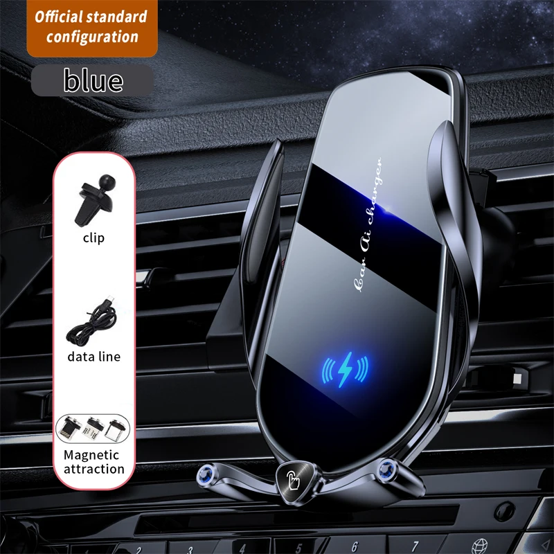 Draadloze autolader magnetische auto telefoonhouder voor iPhone 17 16 15 14 13 12 Pro Xiaomi Samsung snelladen draadloze opladers - afbeelding 1