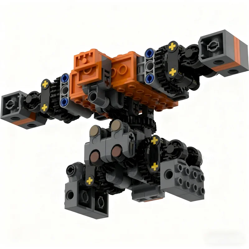151pcs MOC Draaitafel Mech Torso Concept Technisch Model Bouwstenen Architectuur Speelgoed Kerstcadeau Idee Baksteen Onderwijs