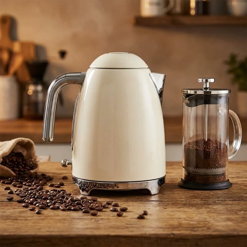 1.7-Liter stainless steel electric kettle, automatic power failure, thermal insulation function, with filter