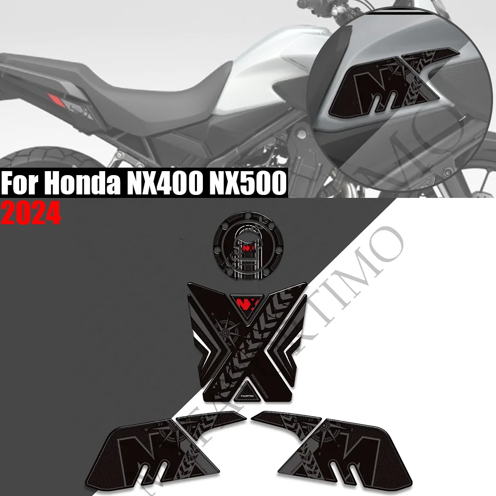 

For Honda NX400 NX500 2024 Motorcycle Fuel Tank Pad Sticker Moto Epoxy resin Decals Accessories HondaNX400 HondaNX500 NX 400 500