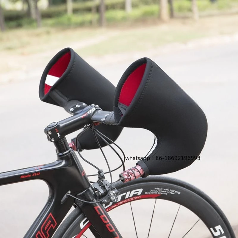 Mountain Road Bicycle Winter Gloves Windproof and Warm Outdoor Riding Hand Guards Cold-resistant Handlebar Gloves