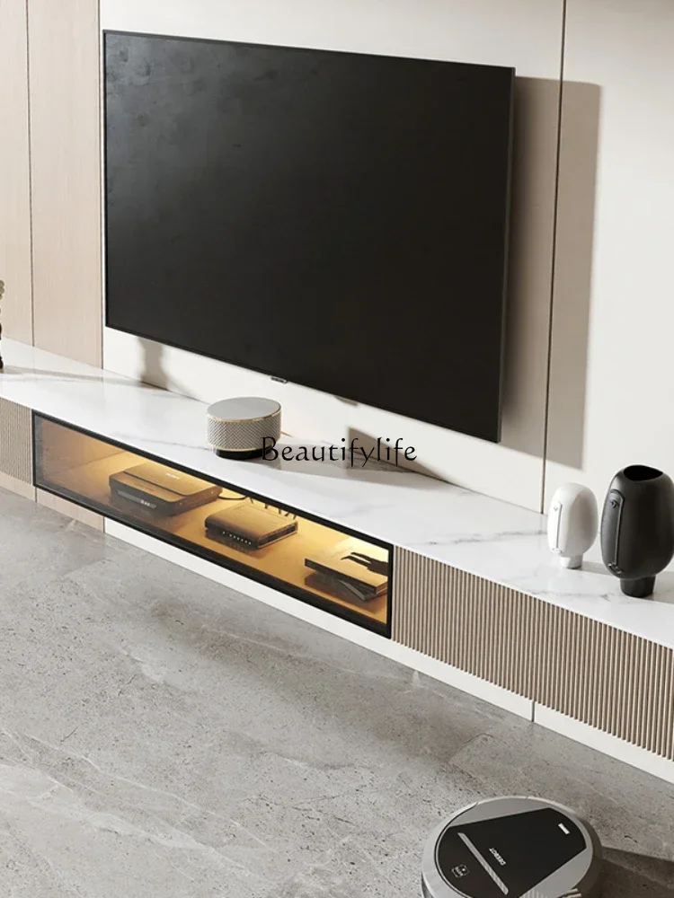 z.-Slate خزانة تلفزيون معلقة بسيطة وحديثة معلقة شقة صغيرة خزانة حائط فاخرة مثبتة على الحائط