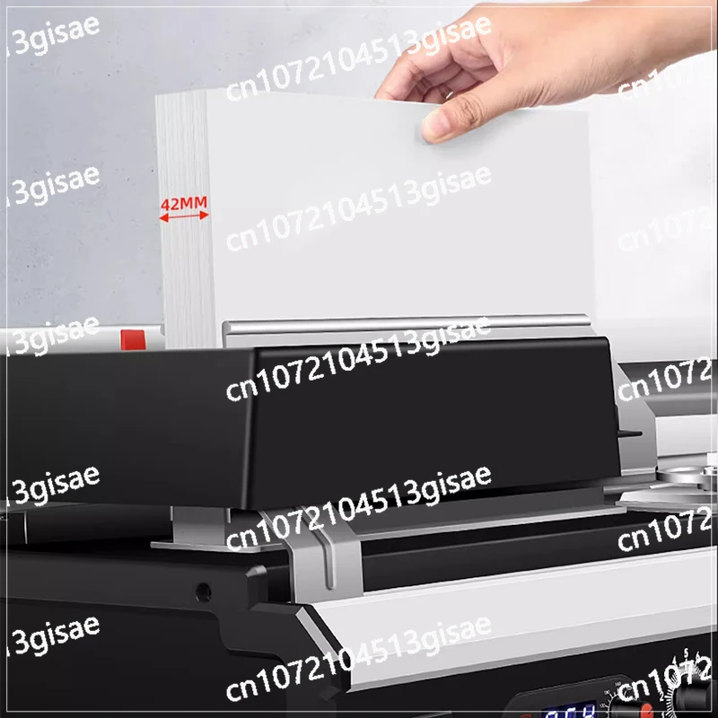 file cover binding, self-made books bound into volumes GD-490S hot melt glue binding machine, contract document binding machine