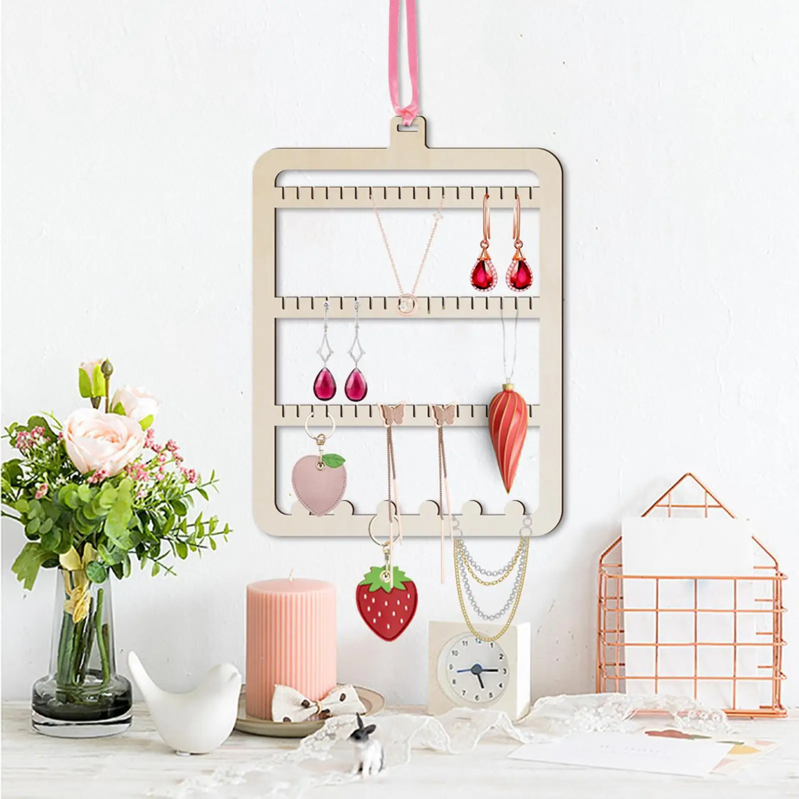 Wand schmuck Organizer Display Rack Ohrring halter für Armbänder