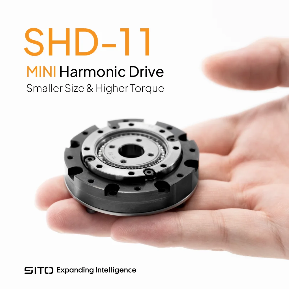 Sito SHD11 Small Hollow Nema 14 17 Servo Motor Speed Reducer 52mm Gearbox Strain Wave Gear Harmonic Drive for Robot Actuator