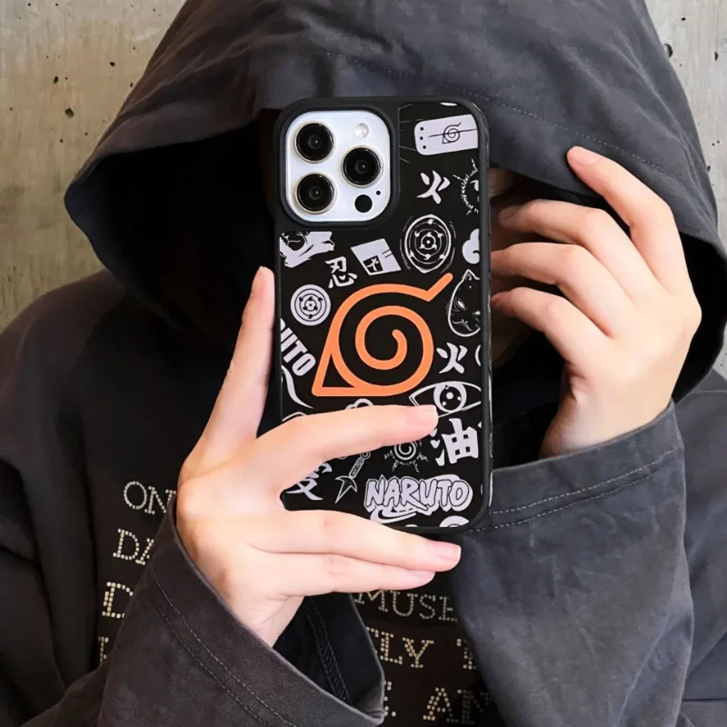Naruto Phone Case for IPhone16 15 14 13 Pro Max Plus TPU All Inclusive Soft Cover Anti Drop Abrasion Shell Phone Anime Accessory