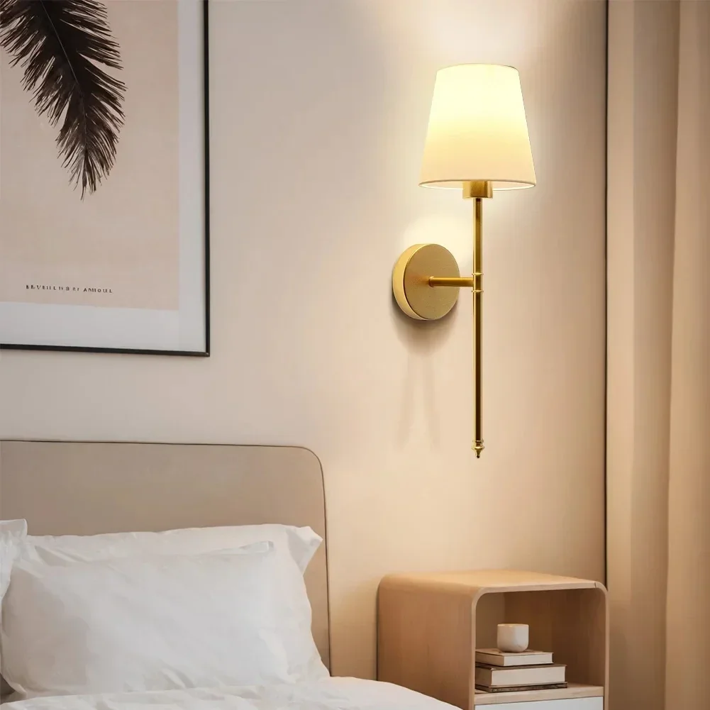 Gold vintage wall lamp