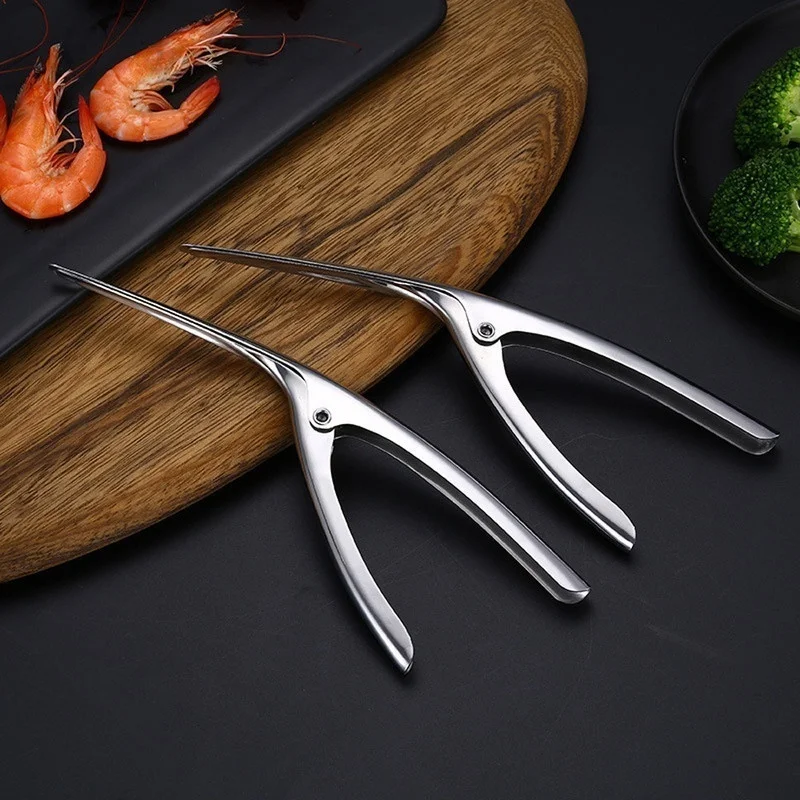 1 Piece Kitchen Utensil Set Stainless Steel Shrimp Peeler Shrimp Wire Cutting Machine Back Knife Shrimp Wire Picking Shrimp Shel