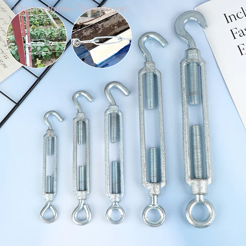 

1Pc M6 M8 M10 M12 M14 Stainless Steel Adjust Chain Rigging Hooks Eye Turnbuckle Wire Rope Tension Device Line Oc Oo Cc Type