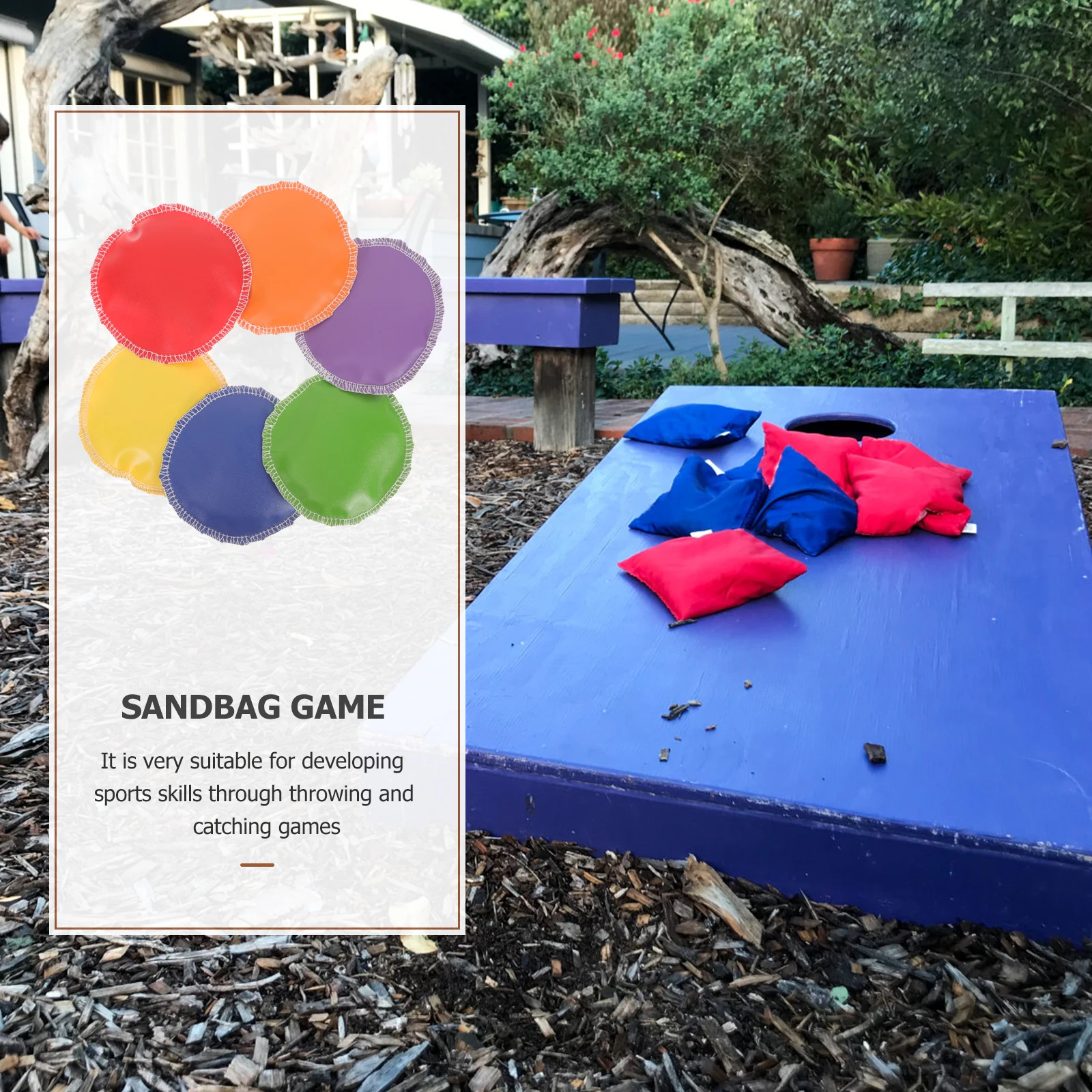 6 ชิ้น Digital Sandbag Beanbags ของเล่นเด็กกีฬากลางแจ้งโยนเกมขนาดเล็กแบบพกพาครอบครัวสนุกปลอดภัย