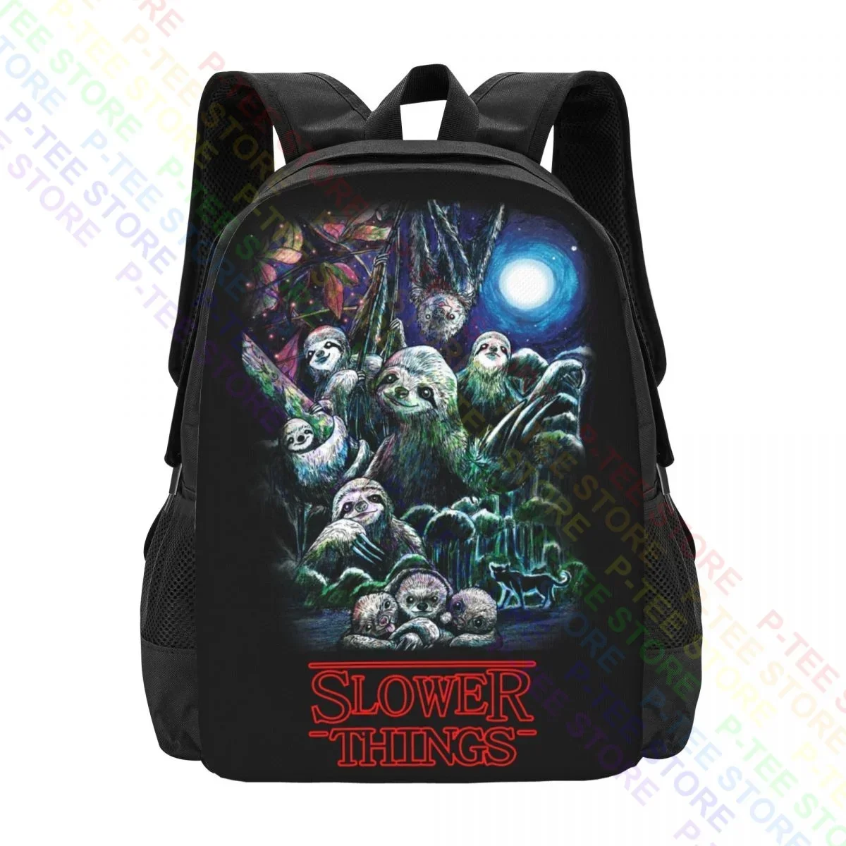 Sloth Funny Slower Things Inspired Stranger Th!NgsBackpack Large Capacity Bookbag Gymnast Bag