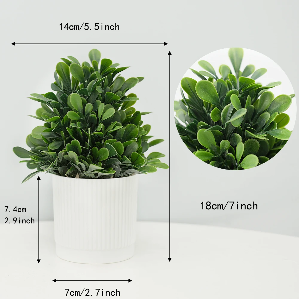4 Pack Small Fake Plants Mini Artificial Faux Plants Indoor with Flowers Spring Decorations for Home Room Farmhouse Desk Decor