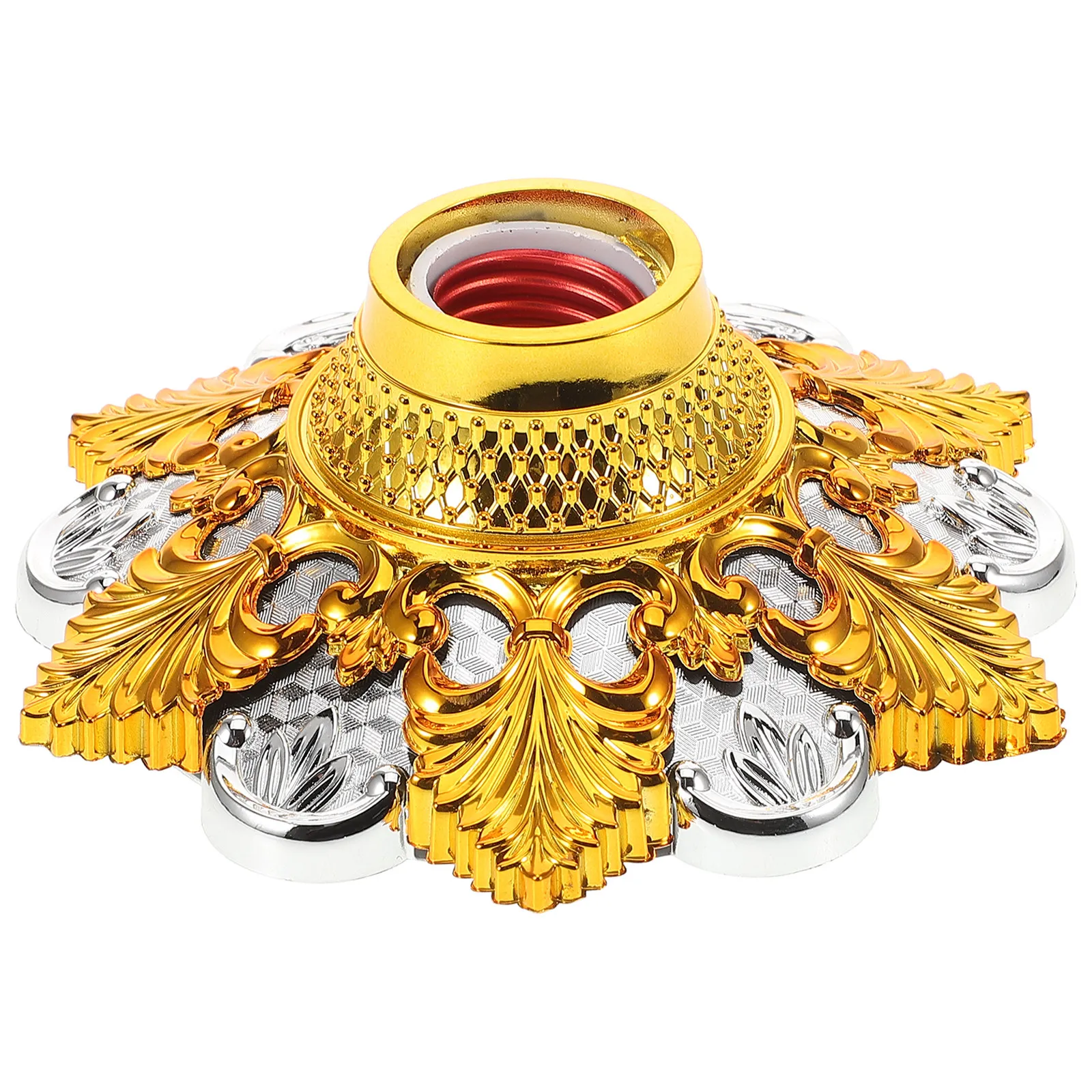 

Gold E27 Light Socket Lamp Holder for Hanging Pendant Light Fixture Safe Electrical Socket Replacement for Ceiling Table Lamp