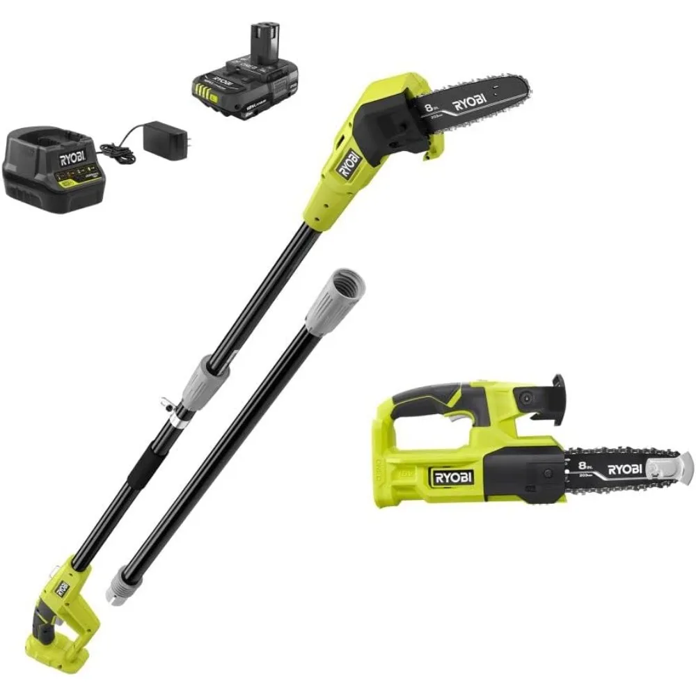 

RYOBI 18V ONE + 8 ''полюсная пила и 8'' набор для обрезки, зеленый (P20310)