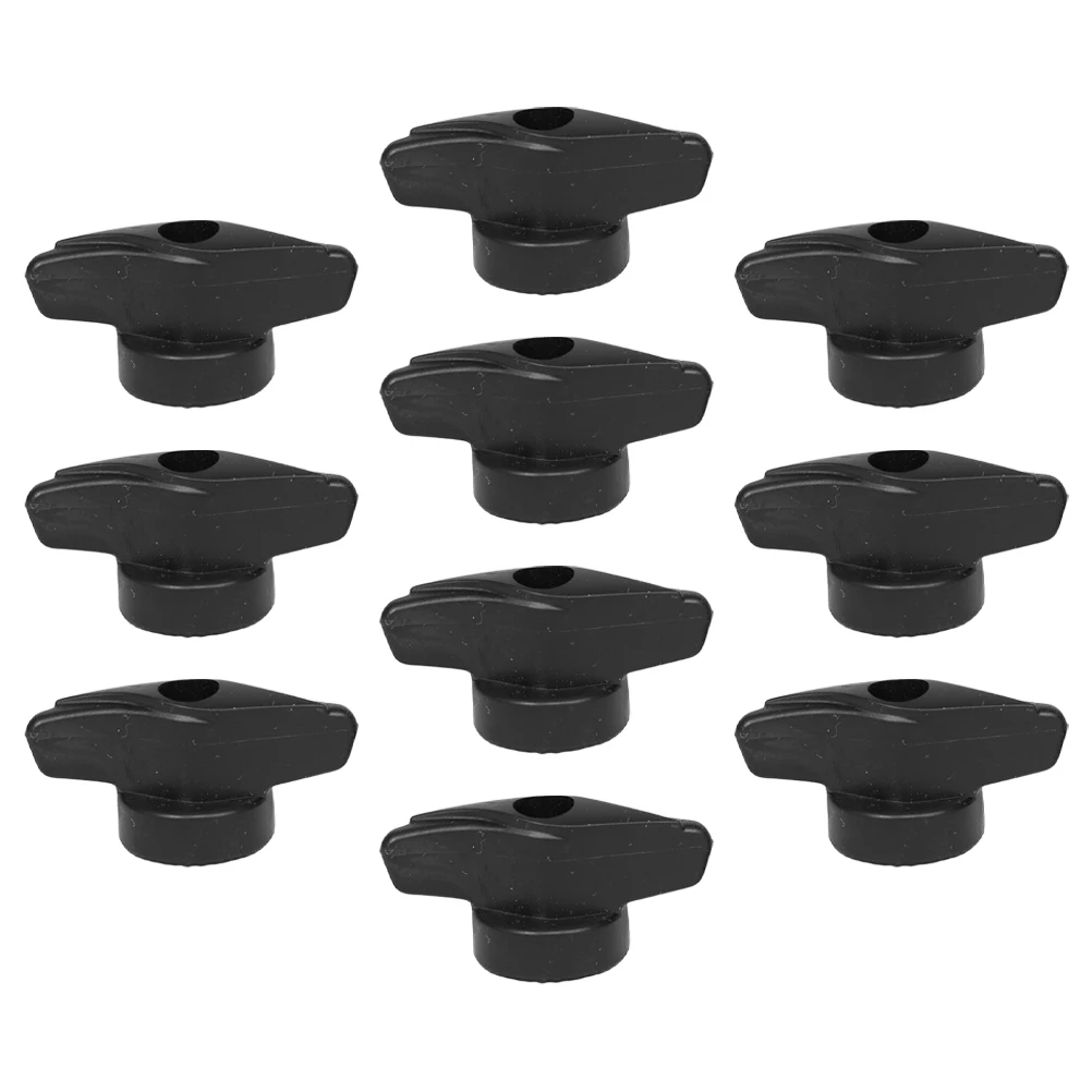 

10 Pcs Splash Hand Twist Screw Nuts Shaped Plastic Cymbals Sleeves Drum Hardware