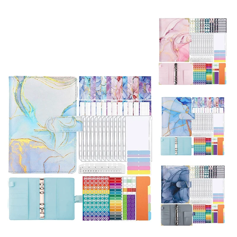 Budget Planner Money Envelopes Binder - Organiser Notebook With Budget Sheets Money Storage Money Book With Films