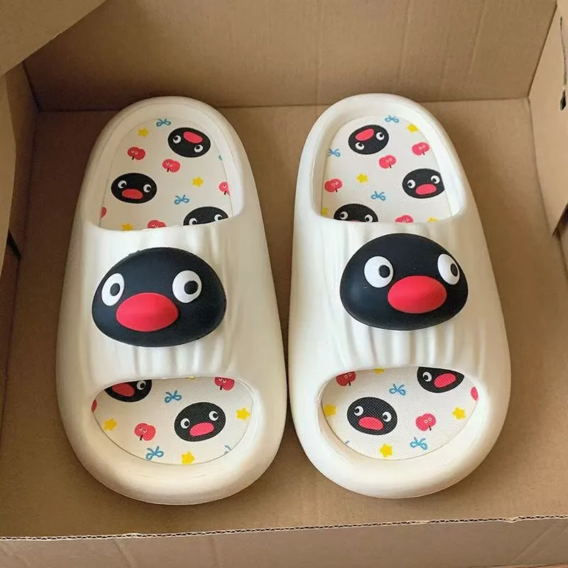 Pantuflas de Pingu de Anime, Lindas y Divertidas, con Diseño de Pingüino, Cómodas para los Pies, Artículos para el Hogar, para Todas las Temporadas, Regalos Prácticos