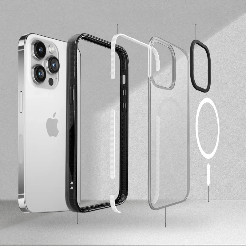 Chiikawa Magnetic Phone Case for iphone 17 Pro Max 16 15 14 13 12 Cartoon Usagi Momonga Hachiware Magsafe Wireless Charge Cover view 3