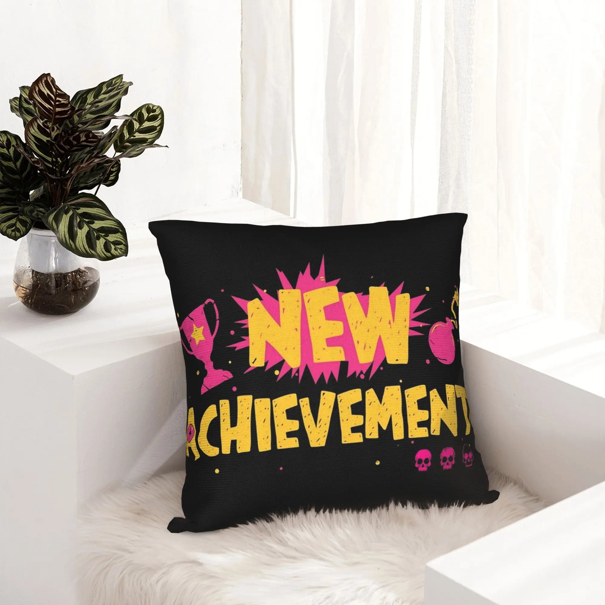 Dungeon Crawler Carls New Achievement Pillowcase Soft Polyester Cushion Cover Decor  Throw Pillow Case Cover Car Square 45X45cm