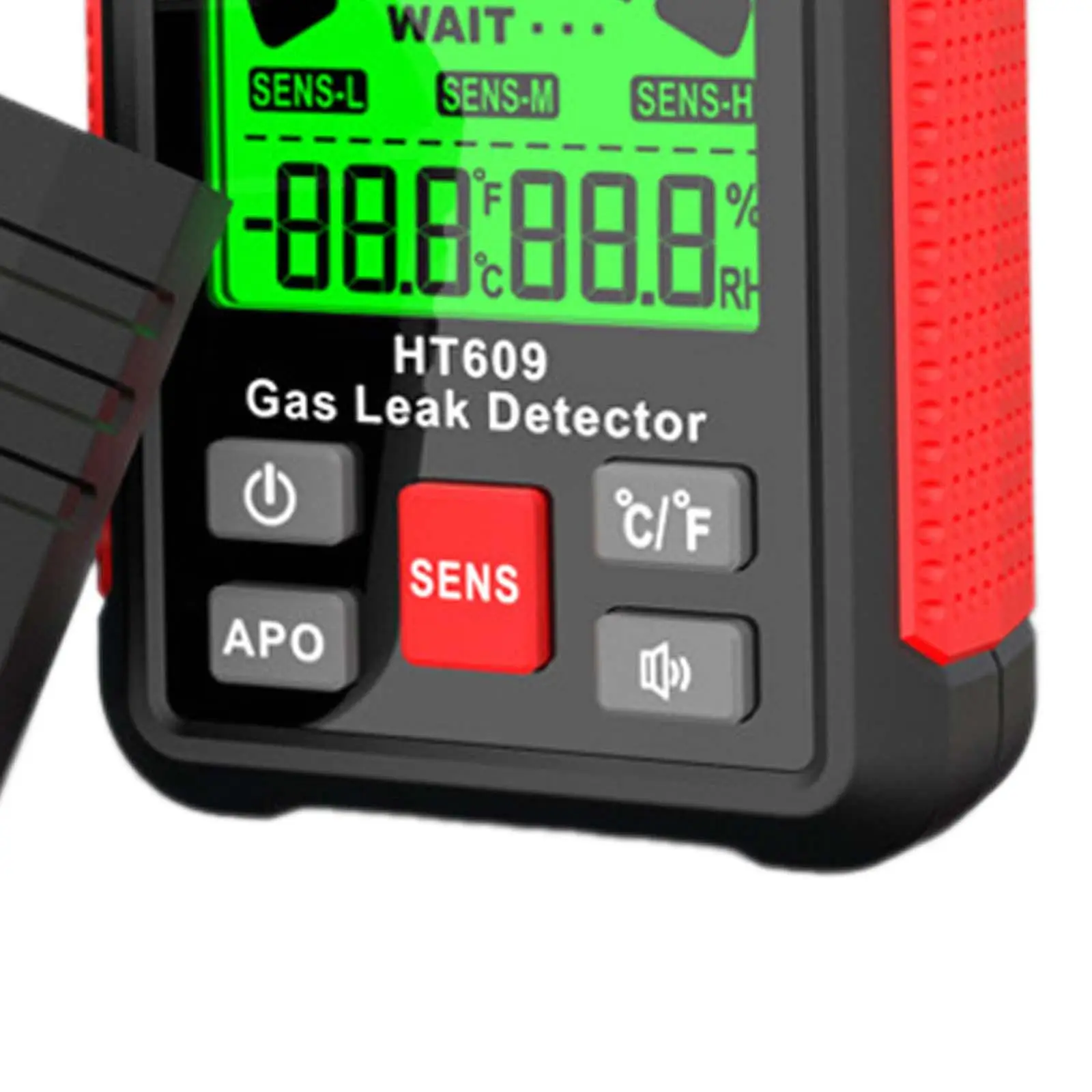 Handheld Flammable Gas Leakage Detector Professional Humidity Detection Compact