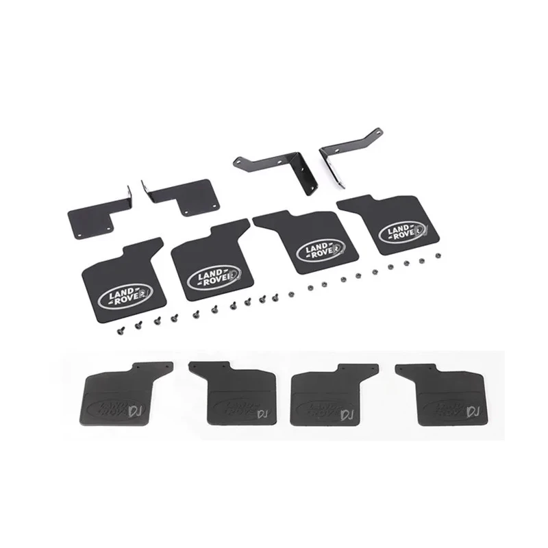 Supports métalliques de garde-boue avant et arrière en caoutchouc pour TRX4 Defender RC, télécommande, accessoires de mise à niveau de voiture