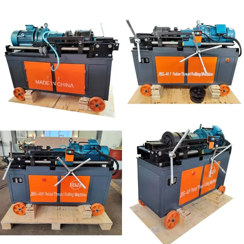 Manual Type Rebar Thread Rolling Machine 14-40mm JBG-40F Building Construction Thread Roller