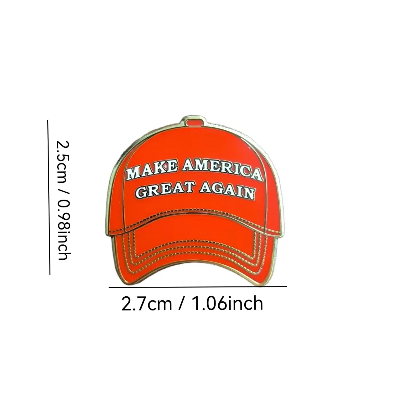 MAKE AMERICA GREAT AGAIN Enamel Pin Trump Hat Badge Funny Brooch for Jewelry Accessory Gifts