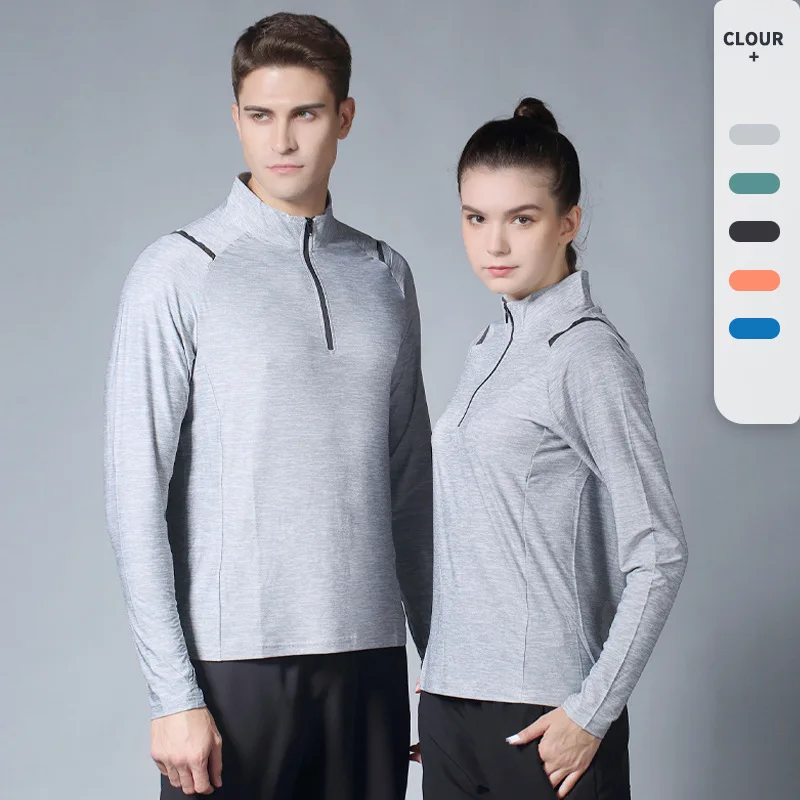 

Men Women Gym Fitness T-shirts Quick Dry Sports Wear Outdoors Long Sleeve Rashguard Bodybuilding Jogging Running Sportswear 2023