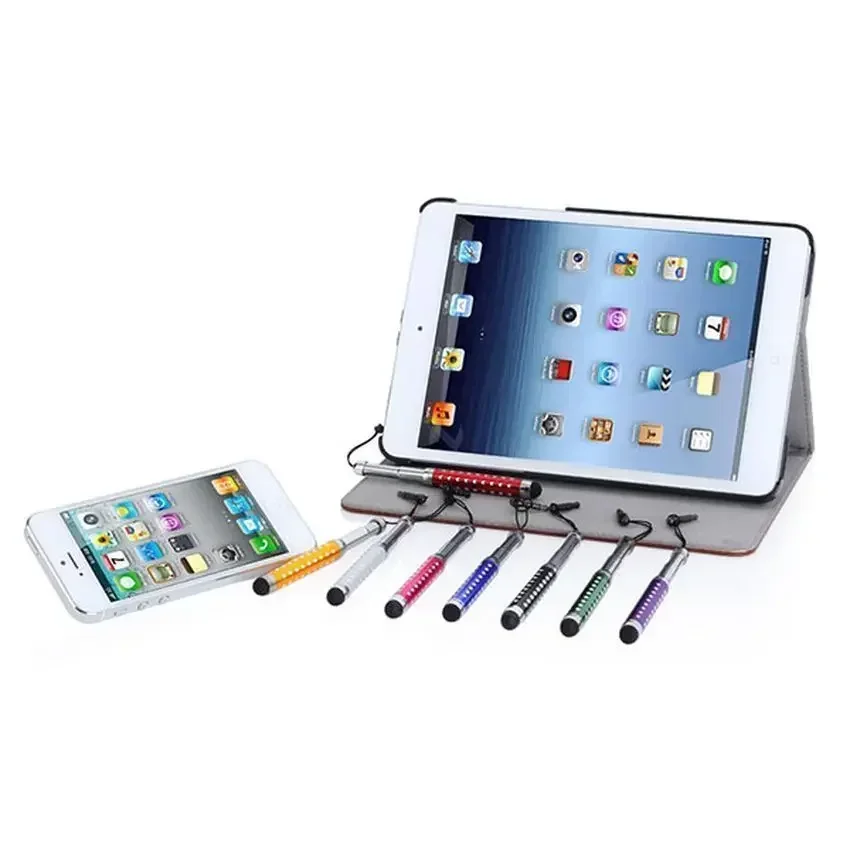 100 stks 3-delige intrekbare stylus touch pen voor iPad iPhone PC mobiele telefoon tablet capacitief schermapparaat