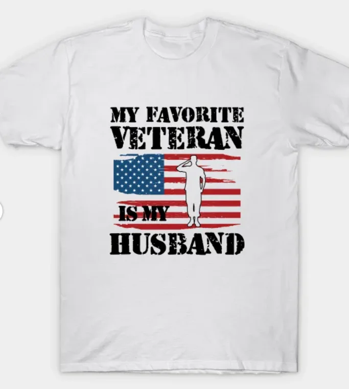 

Veterans Wife - My favorite veteran is my husband T-Shirt